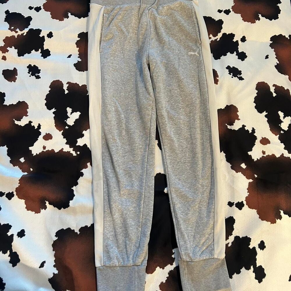 Puma Men's Grey Joggers-tracksuits